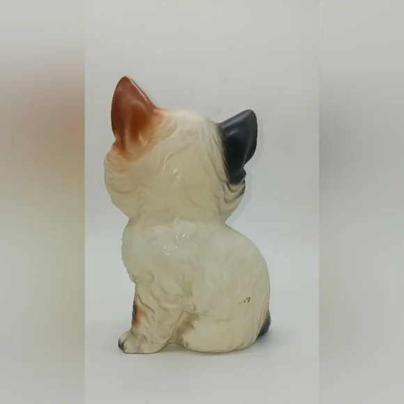 Reis Japan Vintage Porcelain Blue Eye Calico Cat Mid 20TH Century - Picture 5 of 7